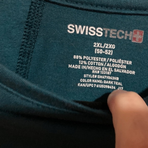 Swiss Tech Deep Blue Long Sleeve Tee - Picture 2 of 6